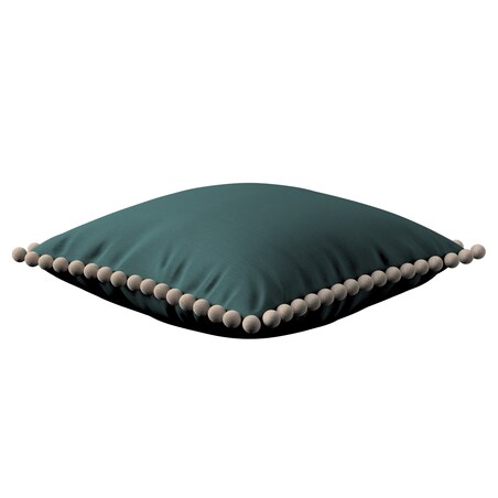 Poszewka Wera na poduszkę 45x45 zgaszona szmaragdowa zieleń