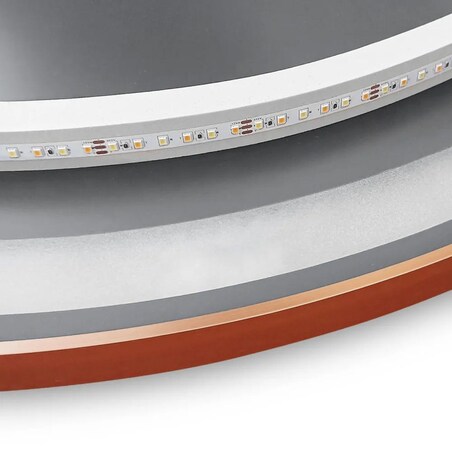 LUSTRO ŚCIENNE LED 90cm MMJ N miedziane szczotkowane