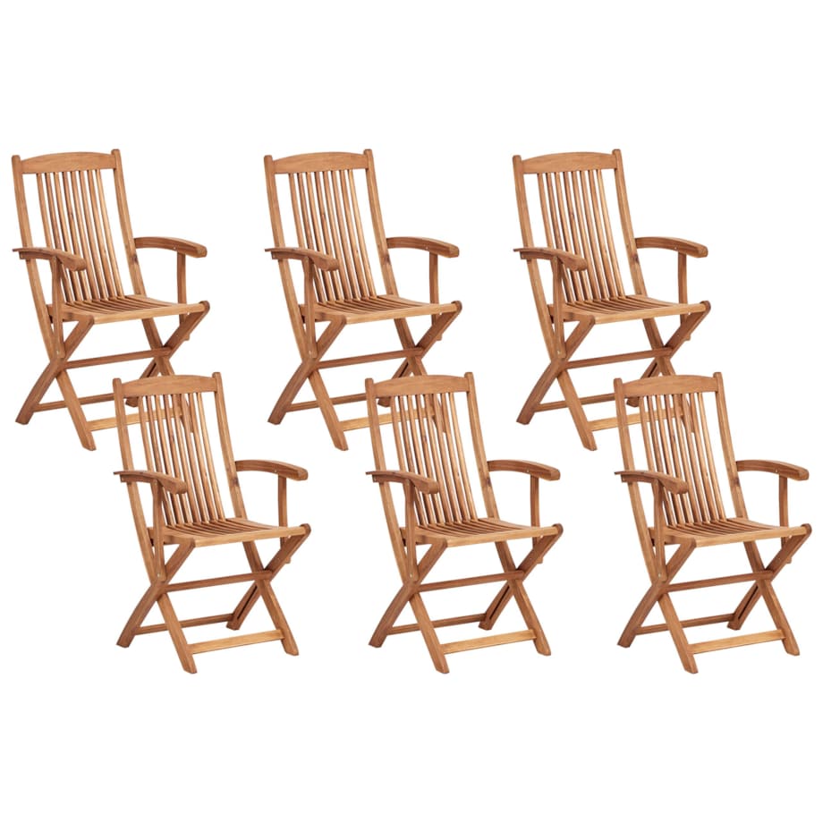 Zestaw ogrodowy dla 6 osób MAUI II Drewno akacjowe Jasnobrązowy