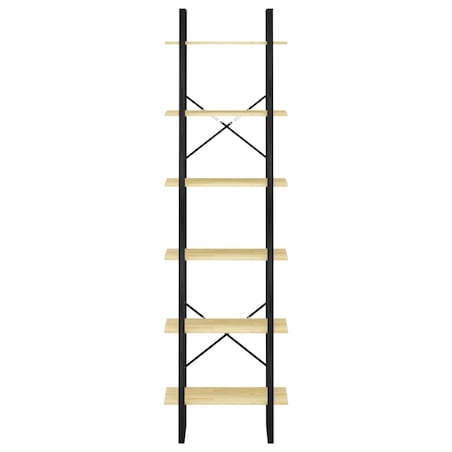 vidaXL Regał na książki, 60x30x210 cm, lite drewno sosnowe