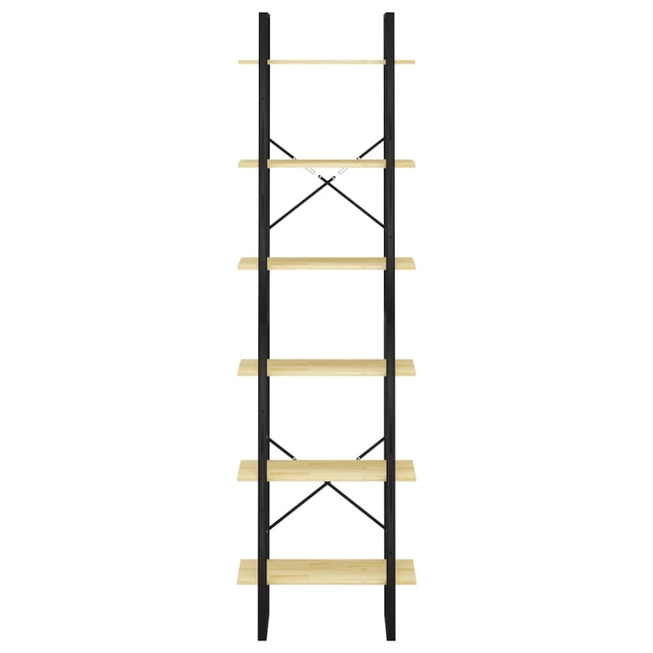 vidaXL Regał na książki, 60x30x210 cm, lite drewno sosnowe