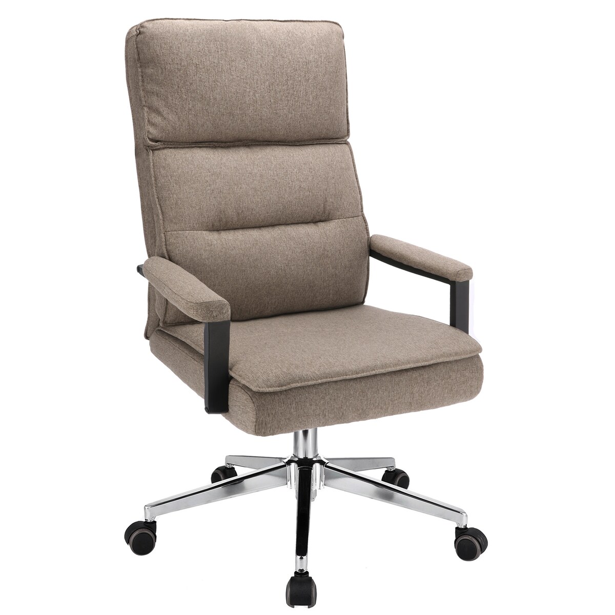 Fotel biurowy SEGO tkanina brązowy