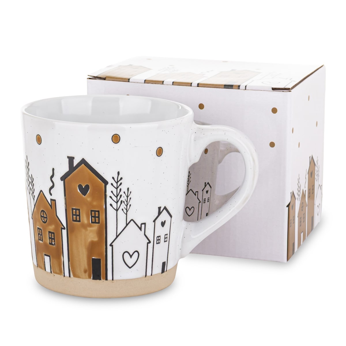 Kubek kamionkowy w pudełku 460 ml CITTA