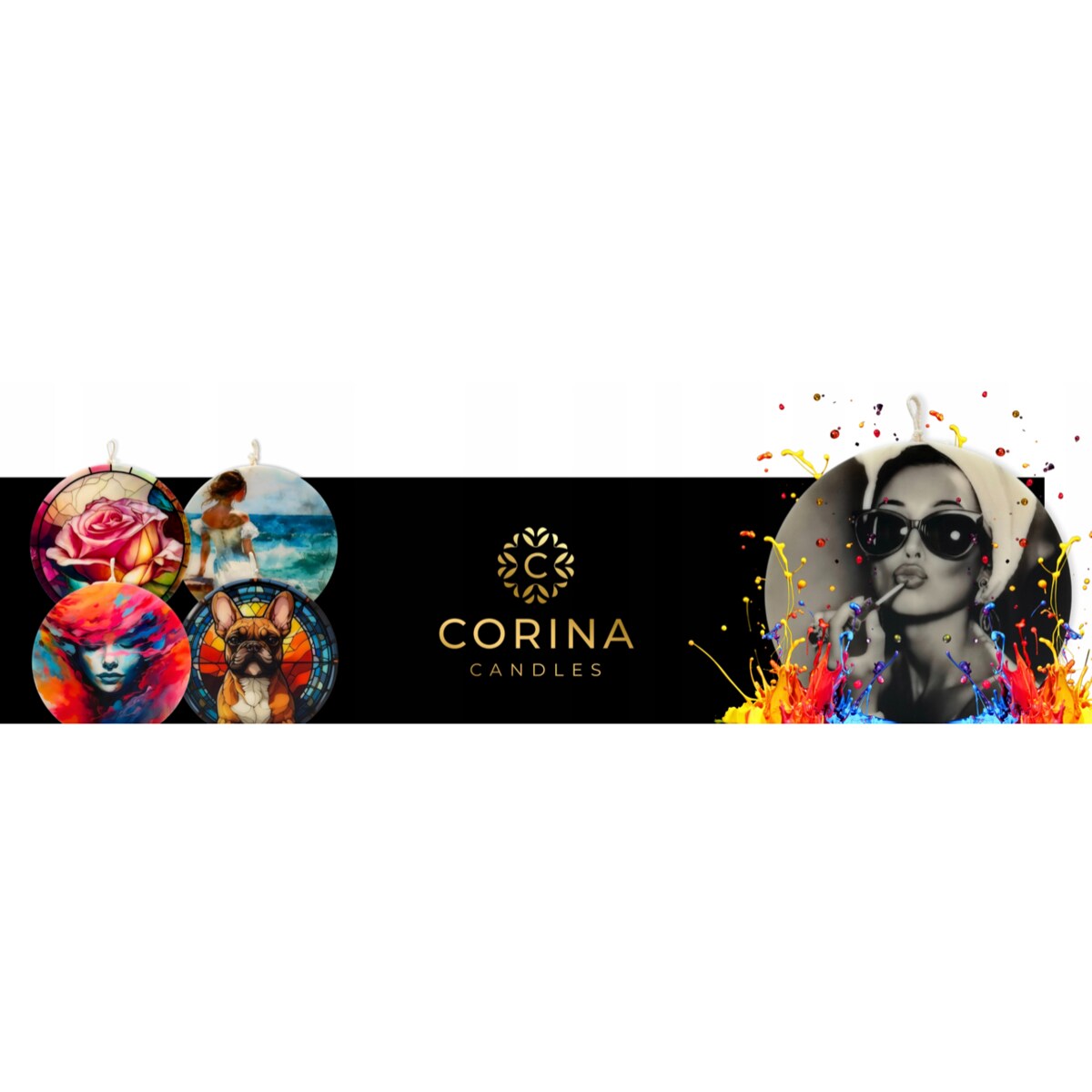 Świeca Sojowa Świeczka Ozdobna Prezent dla Kobiety Dziewczyny Bezzapachowa