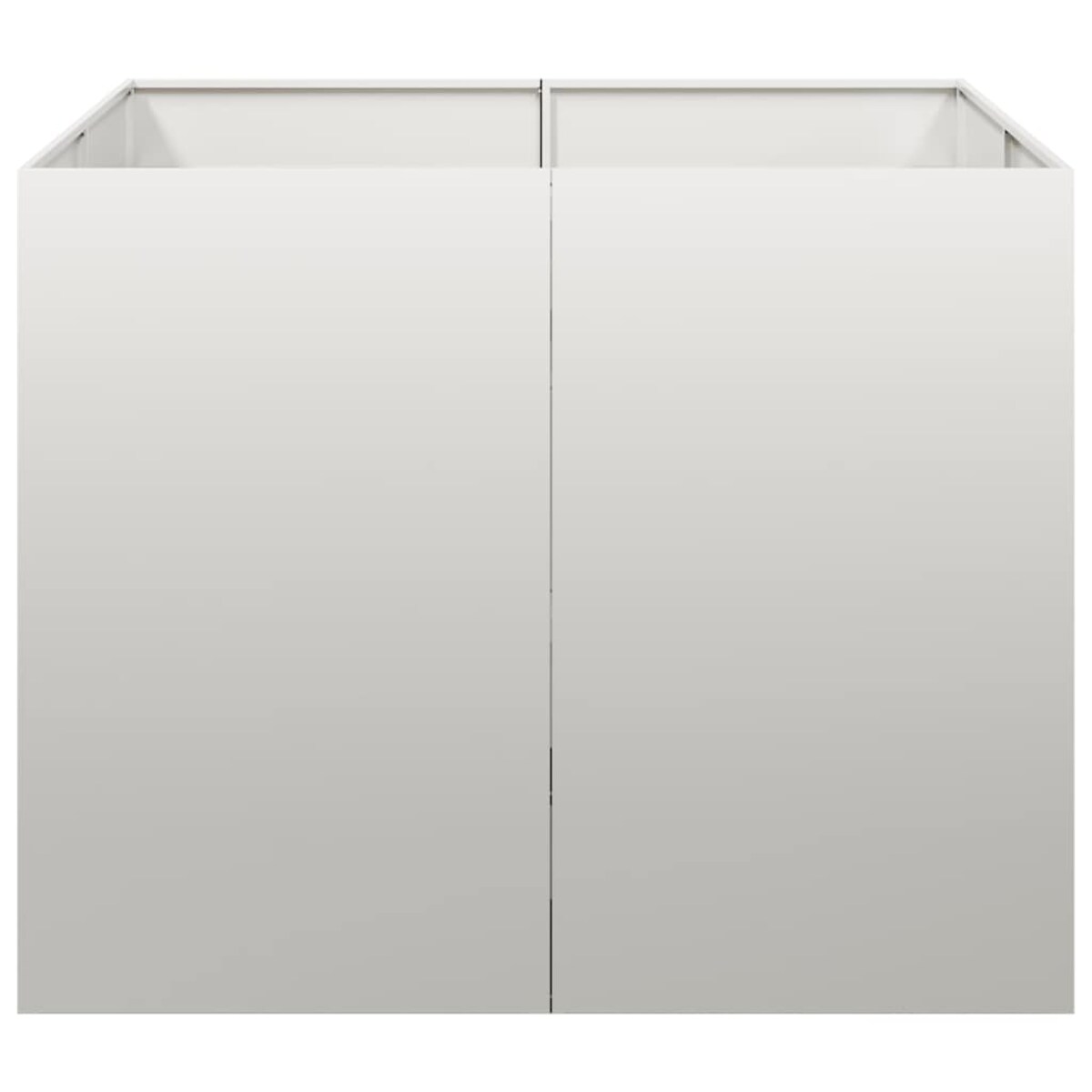 vidaXL Doniczka 100x100x80 cm Stal nierdzewna