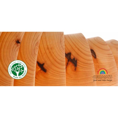 Tęcza Grimm's 12-elementowa - drewniane klocki naturalne 3+