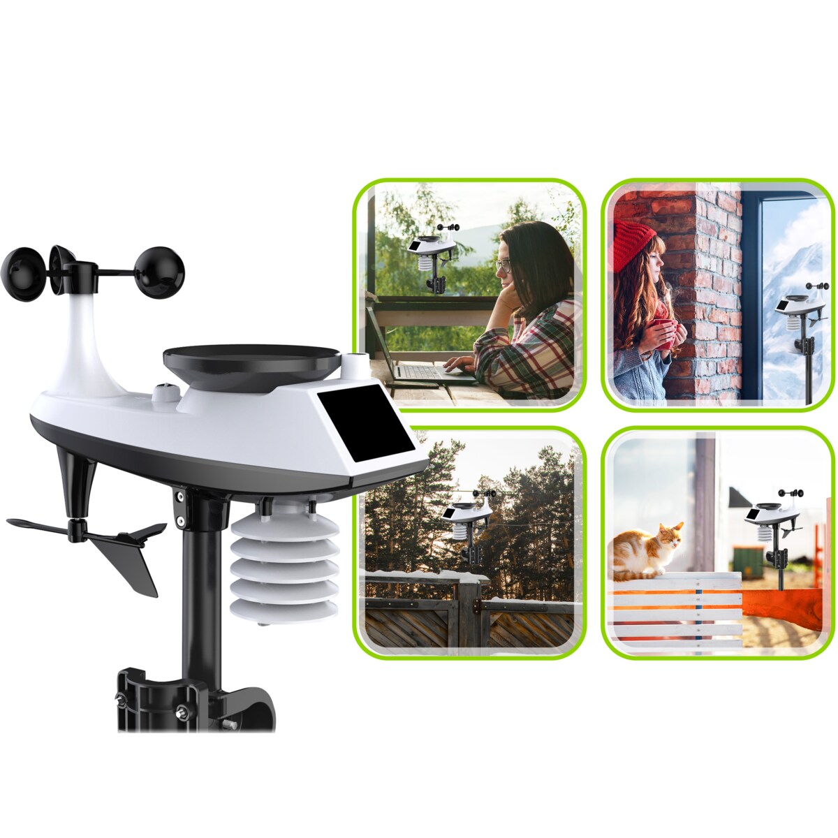 Bezprzewodowa stacja pogody pogodowa Berdsen