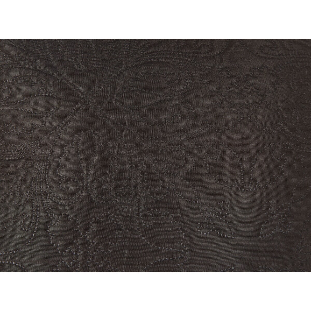 Komplet narzuta z poduszkami tłoczony 220 x 240 cm brązowy RAYEN