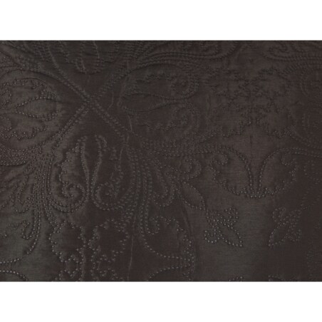 Komplet narzuta z poduszkami tłoczony 220 x 240 cm brązowy RAYEN