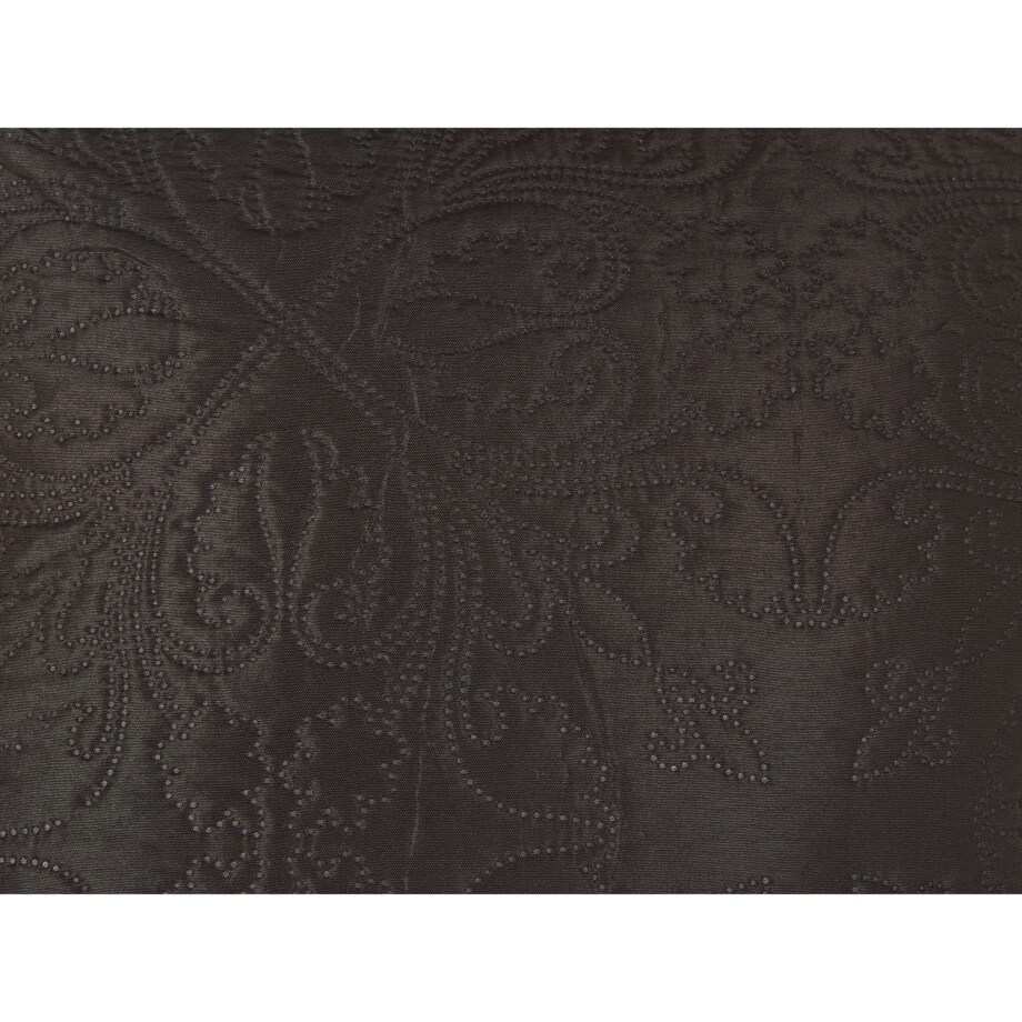 Komplet narzuta z poduszkami tłoczony 220 x 240 cm brązowy RAYEN