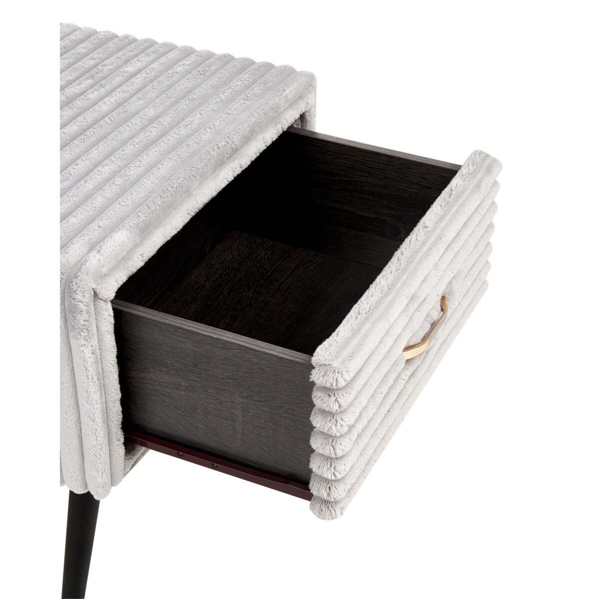 Szafka nocna FLAYAT Sztruks Jasnoszary