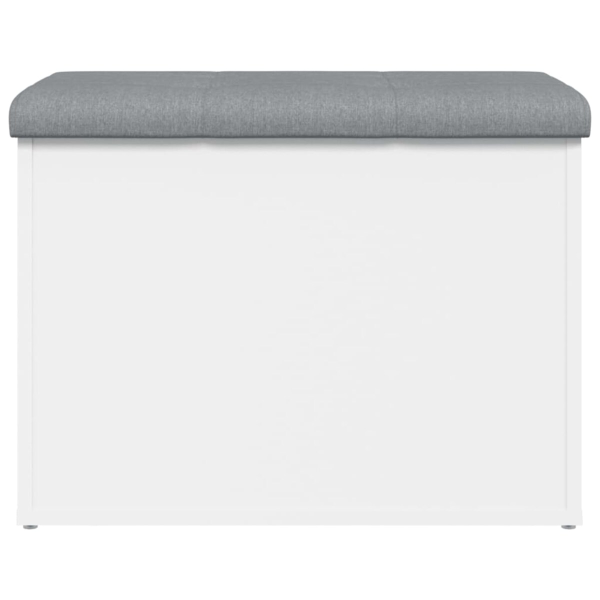 vidaXL Ławka ze schowkiem, biała, 62x42x45 cm, drewno konstrukcyjne