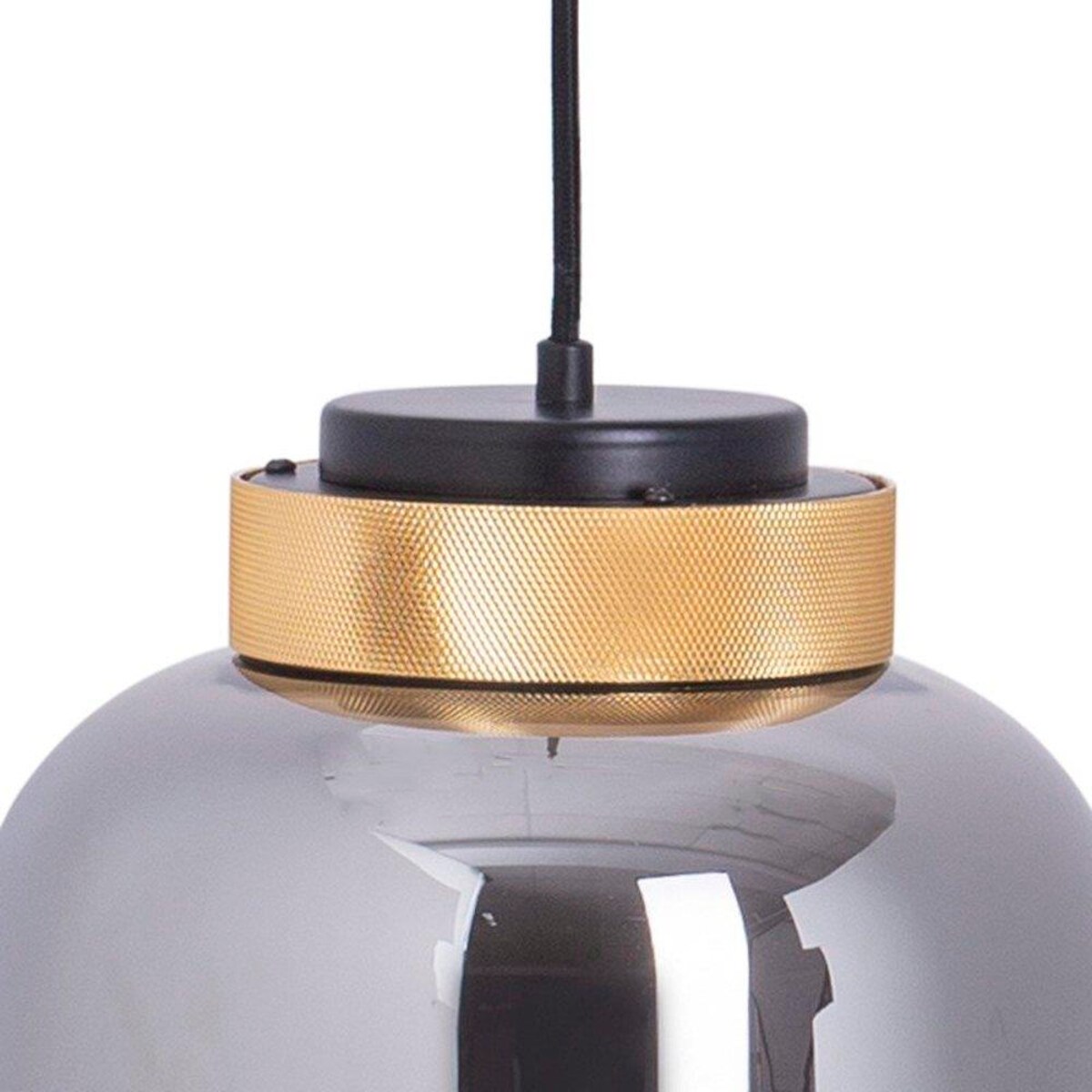 Wisząca lampa Boom 9969P/A Step LED 24W 3000K klosz szklany mosiądz dymiona
