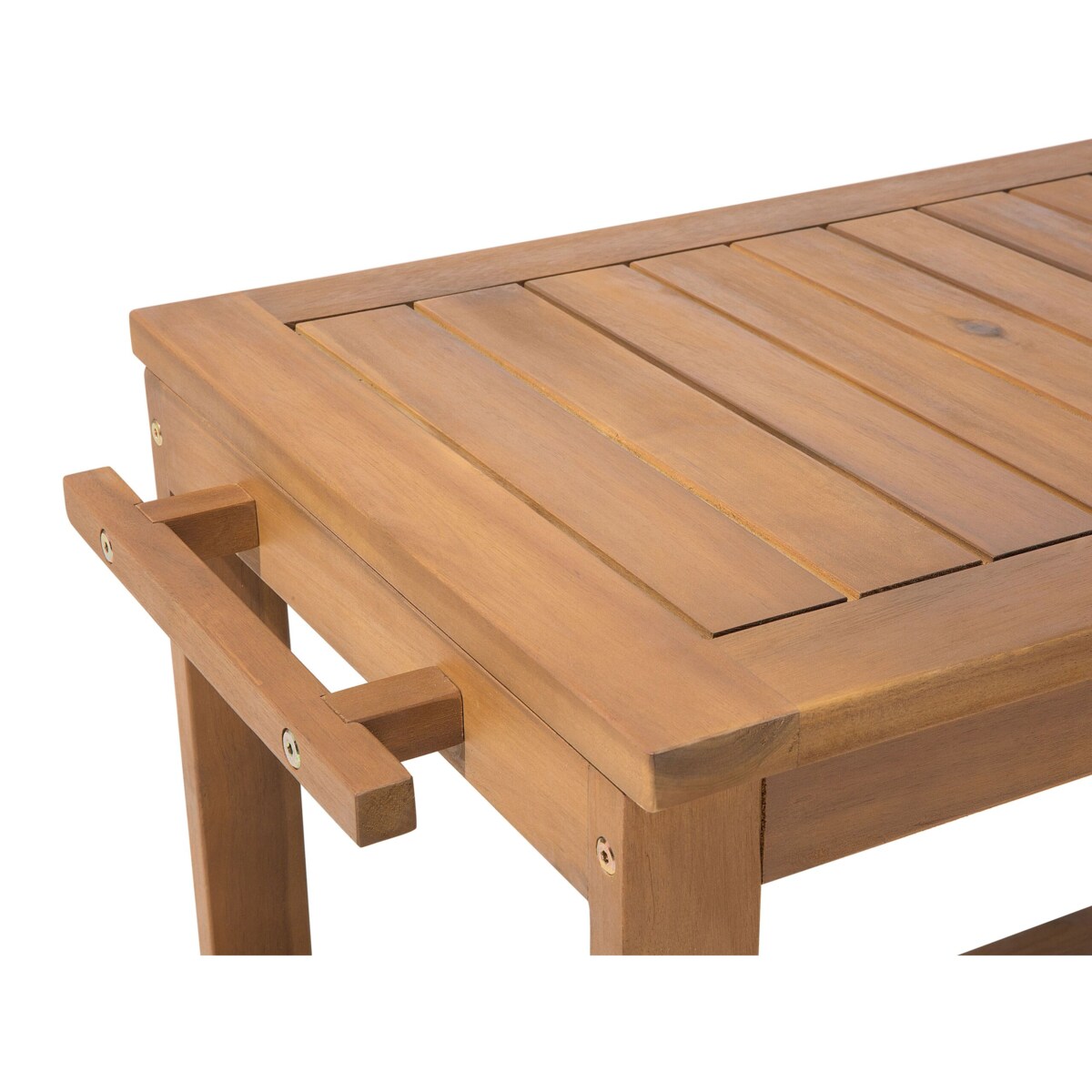 Wózek kuchenny akacjowy jasne drewno SASSARI