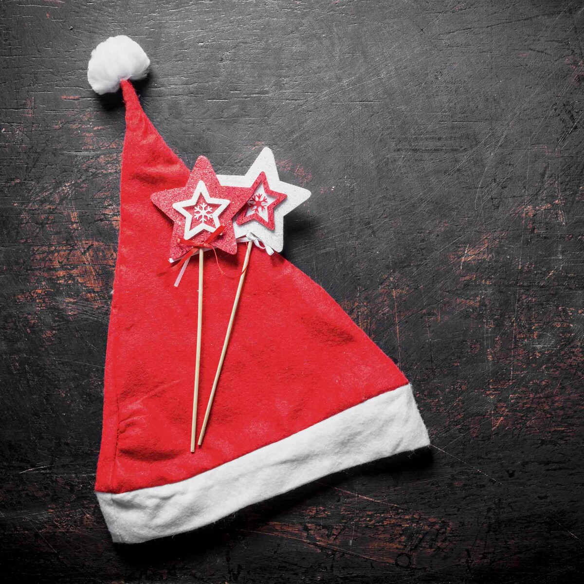 Czapka Mikołaja Świąteczna Z Pomponem Przebranie