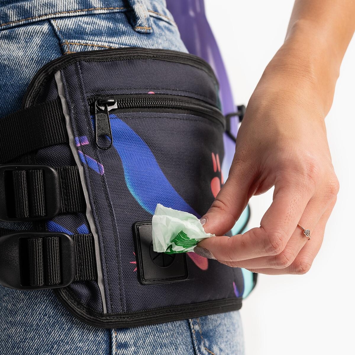 Pas biodrowy "Psychodelia" - Rozmiar: L/XL