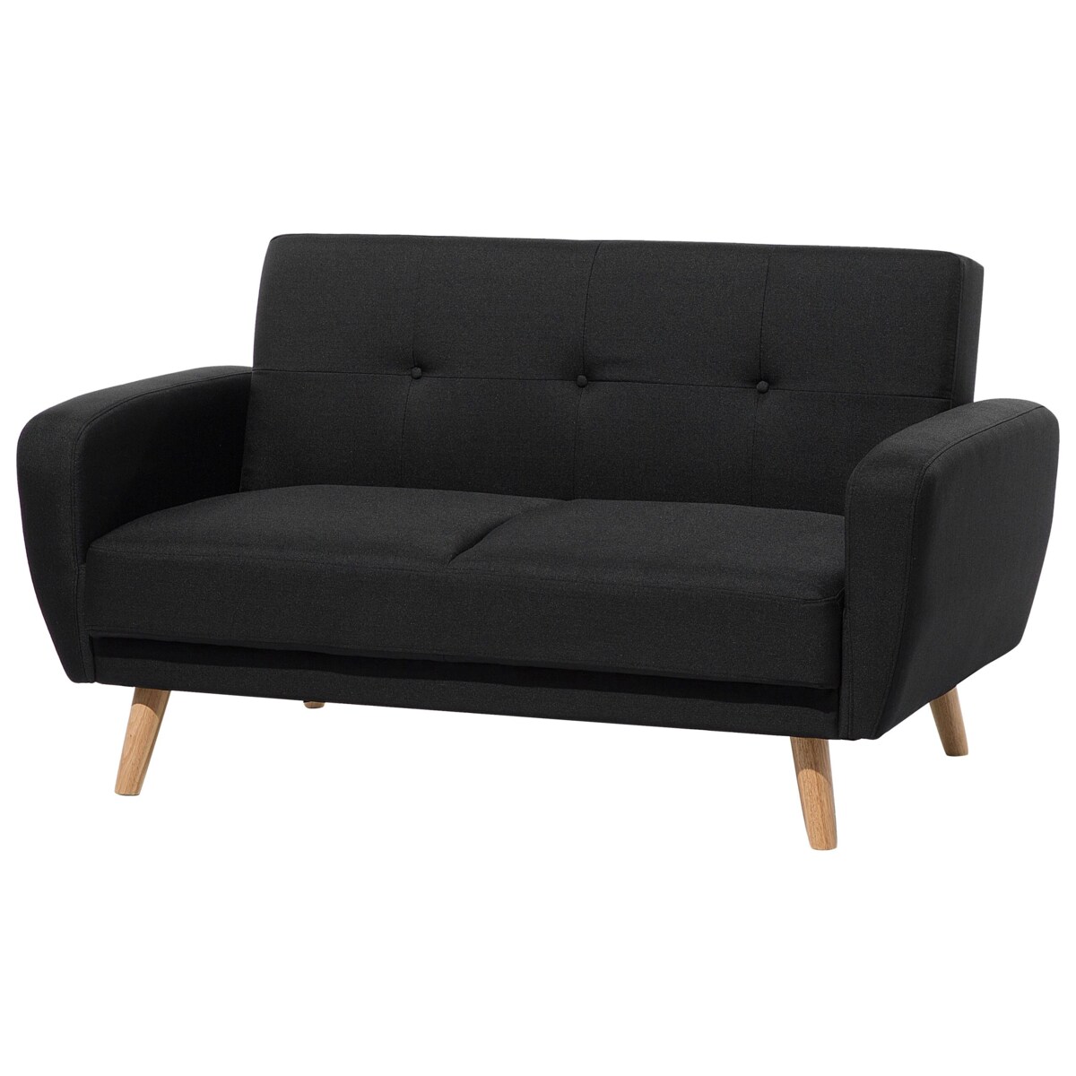 Sofa rozkładana 2-osobowa czarna FLORLI
