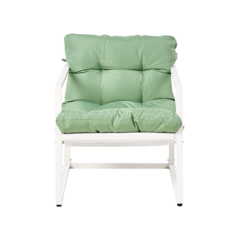 Zestaw ogrodowy ze stolikiem dla 4 osób GARDA Metal Zielony