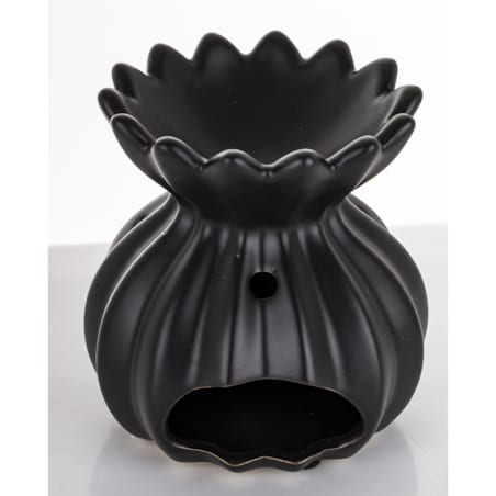 Kominek zapachowy ceramiczny 12x9x7 cm LAMPADINA czarna
