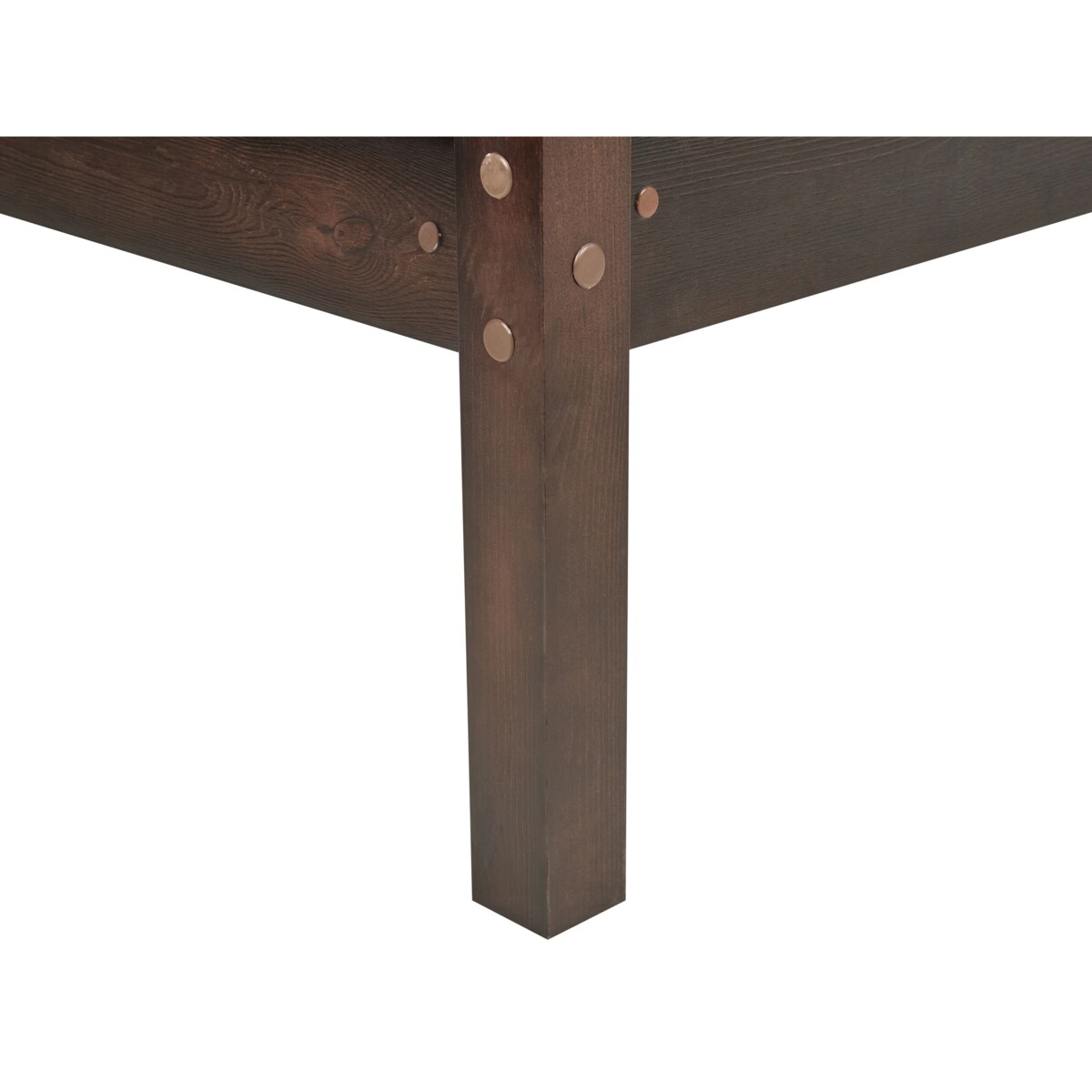 Łóżko piętrowe drewniane 90 x 200 cm ciemne REGAT