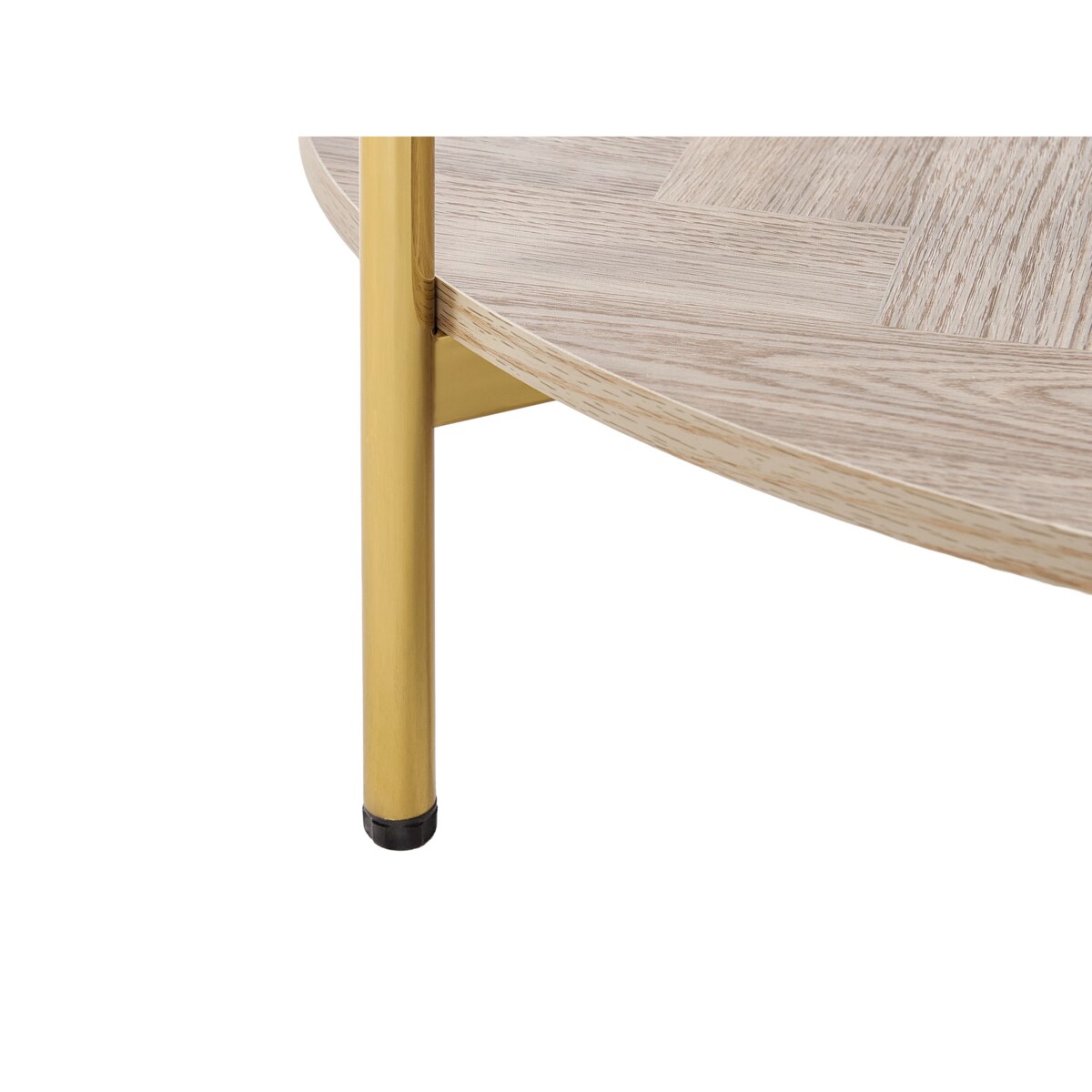 Stolik kawowy Żelazo Fornirowany Złoty LOVELL