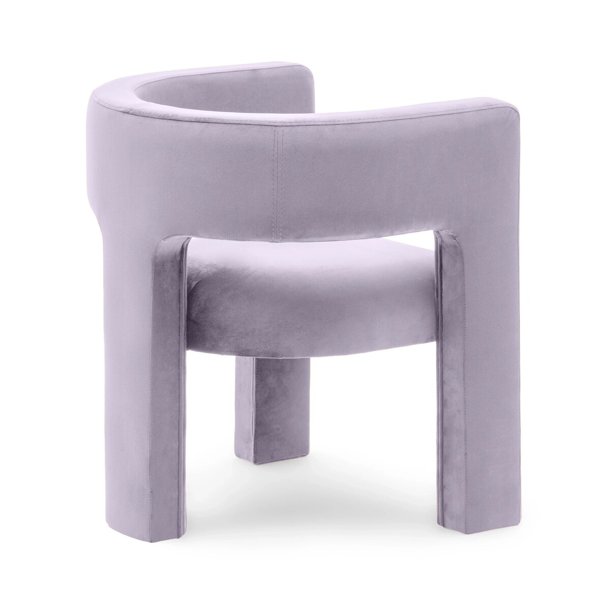 Fotel wypoczynkowy aksamitny liliowy Tiana