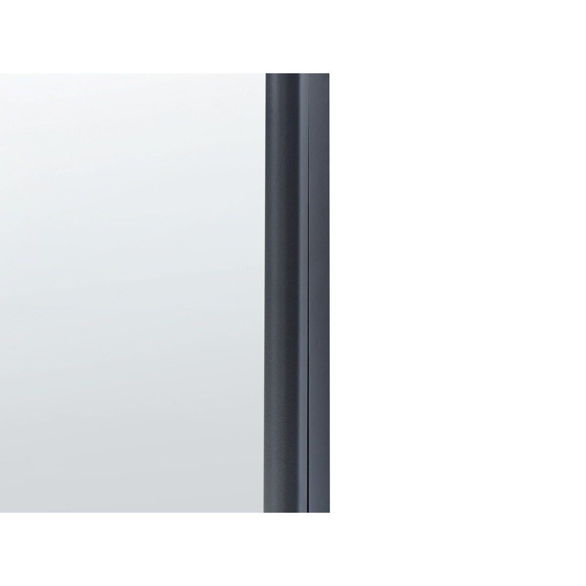 Metalowe lustro ścienne 45 x 145 cm czarne JARNAGES