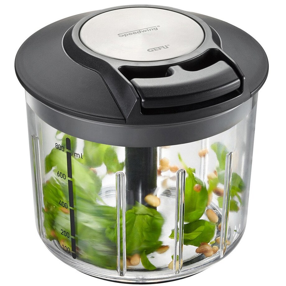 Szatkownica do warzyw i owoców ze stali nierdzewnej, praktyczna maszynka do siekania z pojemnikiem