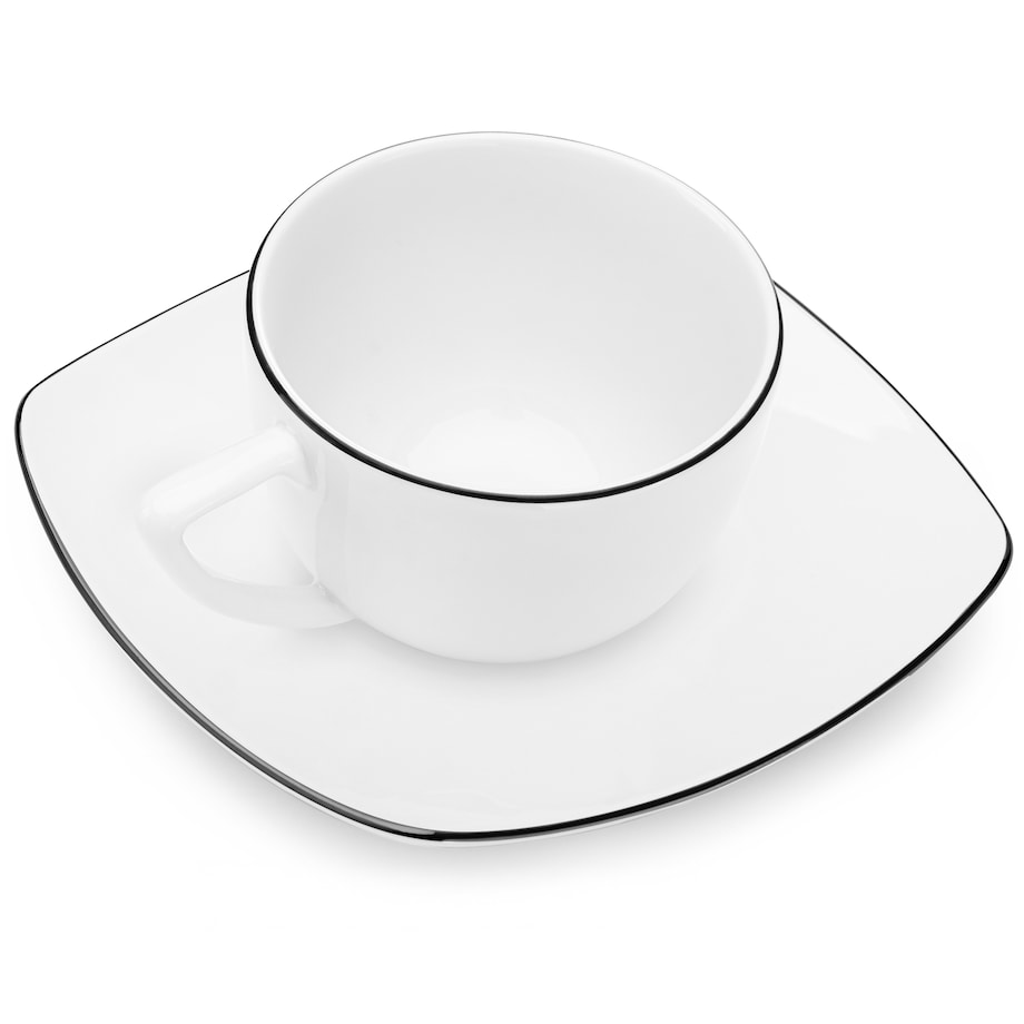 Konsimo CARLINA Filiżanka do kawy ze spodkiem 12 szt.