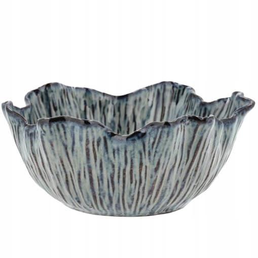 PATERA NA OWOCE SAŁATKĘ 23cm CERAMICZNA NIEBIESKA SKANDYNAWSKA MISA MISKA