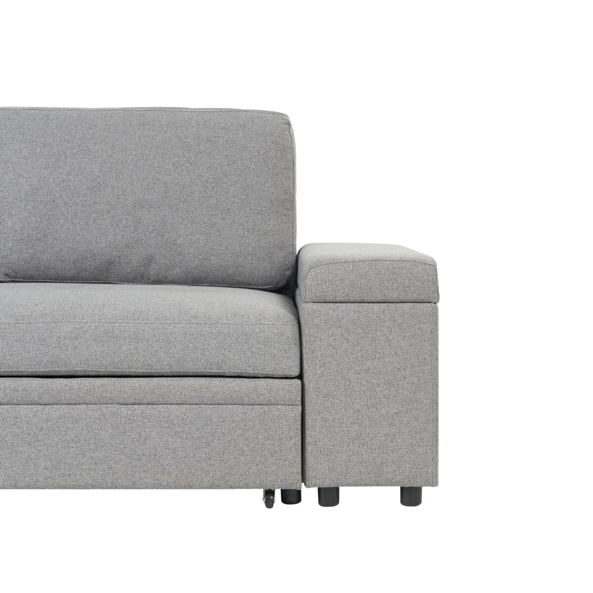 Sofa narożna prawostronna HRISEY Szary Prawostronny