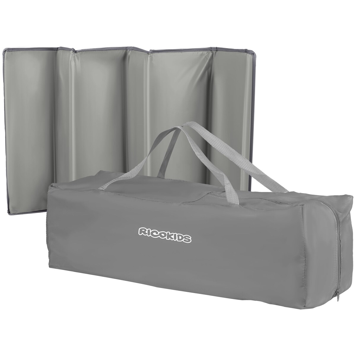 Łóżeczko turystyczne dla dziecka składane podróżne kojec Ricokids + materac + torba