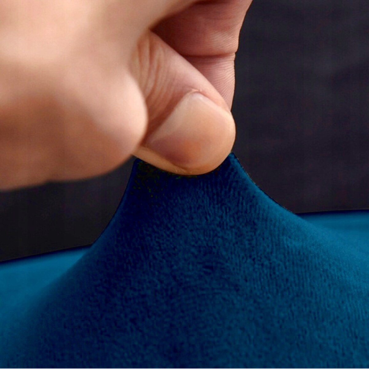 POKROWIEC NA FOTEL USZAK TURKUSOWY WELUR ELASTYCZNY [22E9]