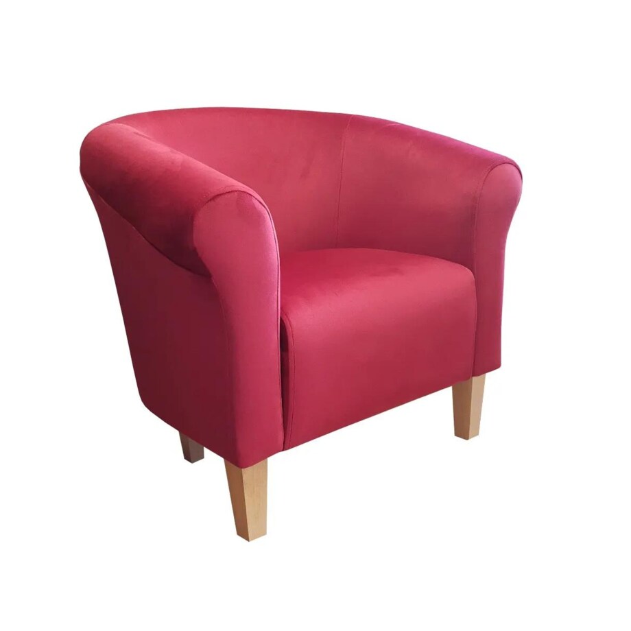 Fotel DRAWA 1 VELVET bordowy