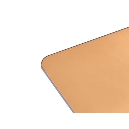 Stolik pomocniczy AMISK Szkło hartowane Brązowy