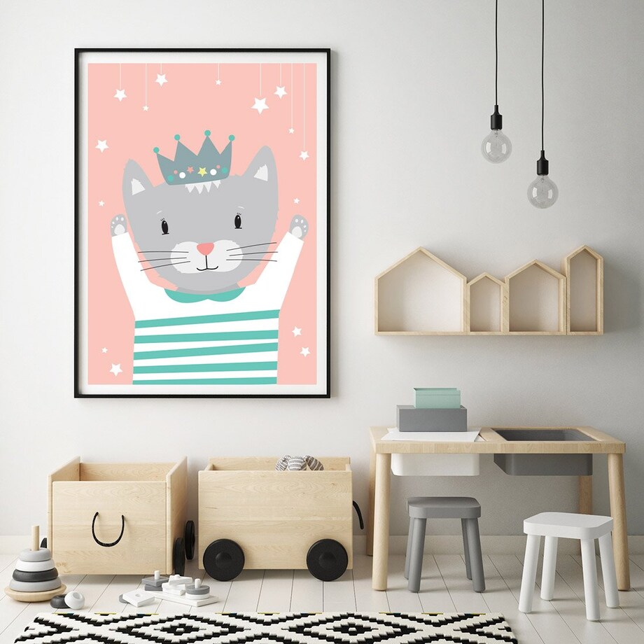 Plakat dla dzieci Kotka Mia 50x70