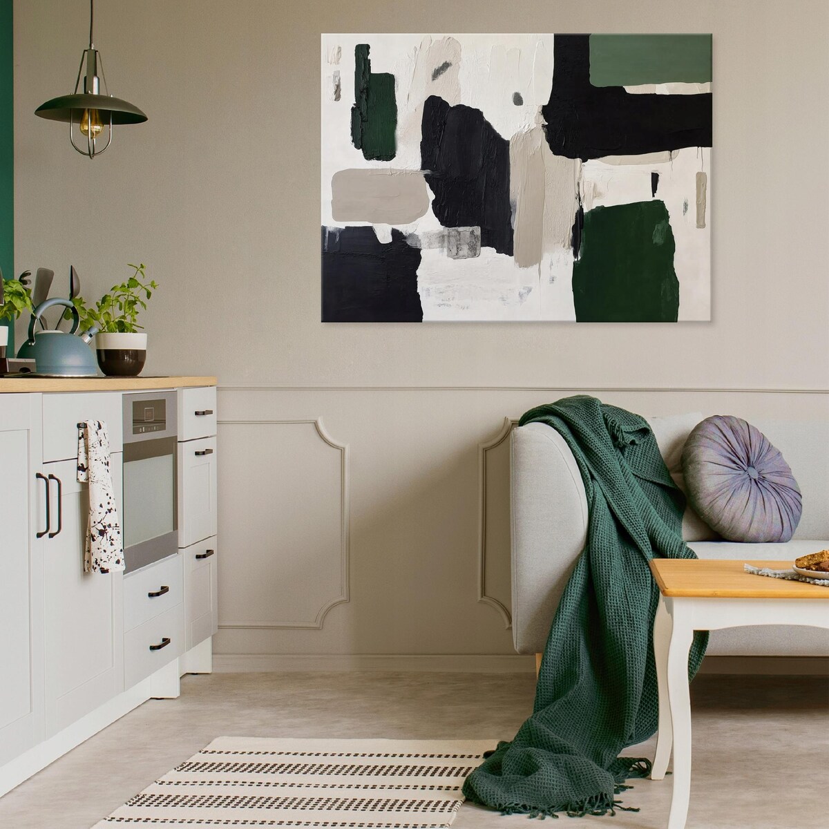 Obraz Do Sypialni Salonu Na Płótnie Abstrakcja Beton Czarny 60x40