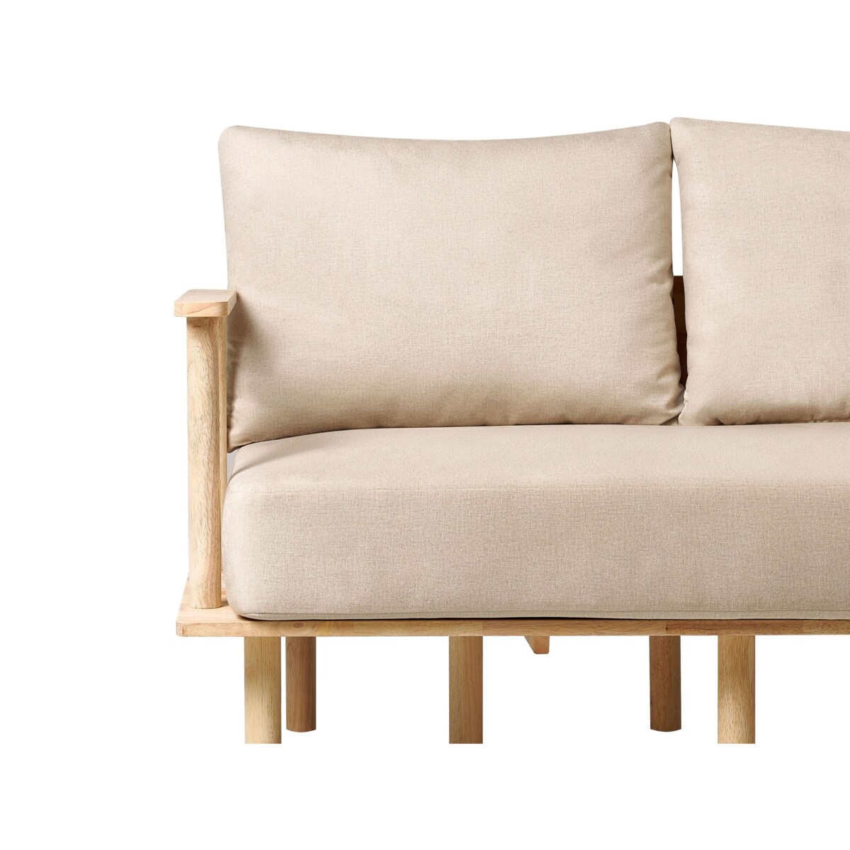 Sofa 2-osobowa beżowa ASKER