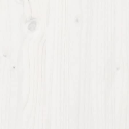 vidaXL Donica ogrodowa, biała, 60x60x49,5 cm, lite drewno sosnowe