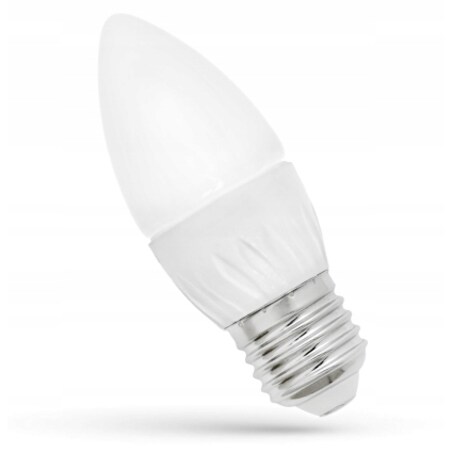 Żarówka Led Światło Ciepłe E-27 230V 4W Świeczka