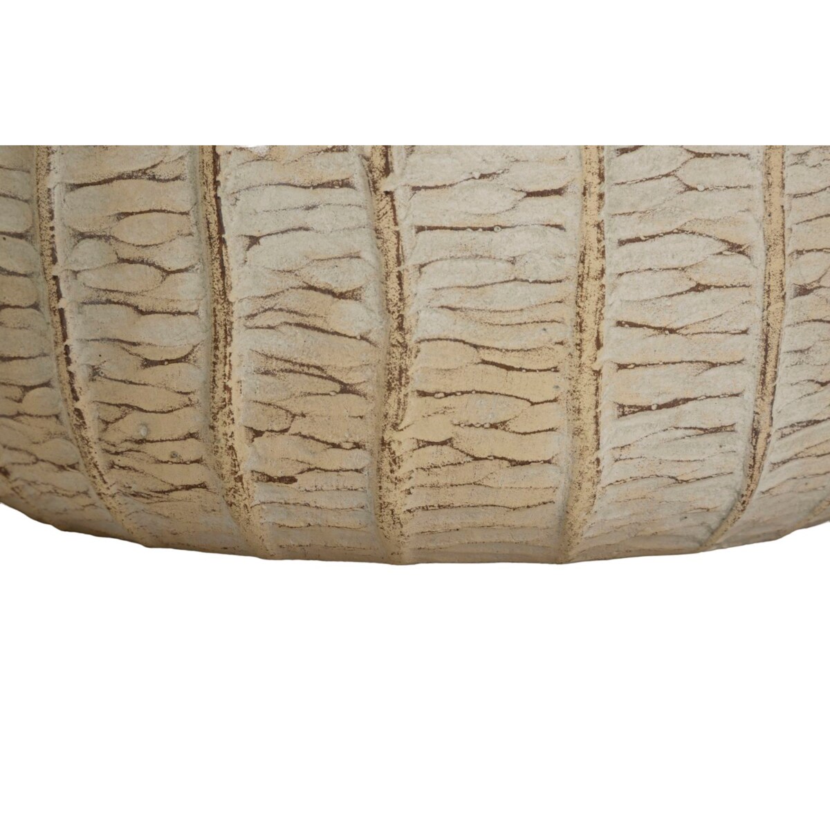 Zestaw 3 osłonek dekoracyjnych Flake, kolor kremowy, ceramika, wysokości 27, 22,2 i 18 cm, na doniczkę do salonu, Mauro Ferretti