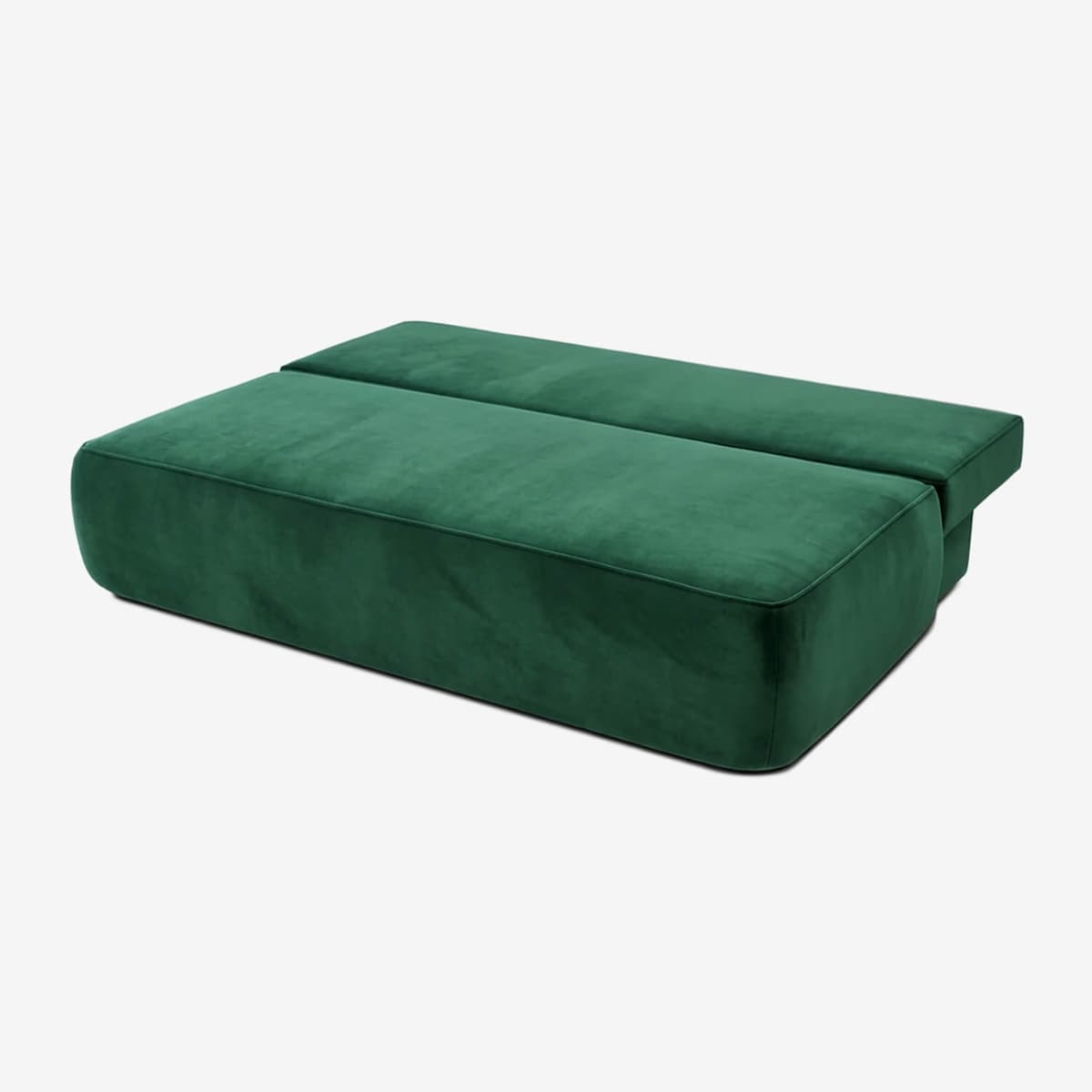 Sofa rozkładana 2-osobowa z funkcją spania do salonu zielona ARVETO