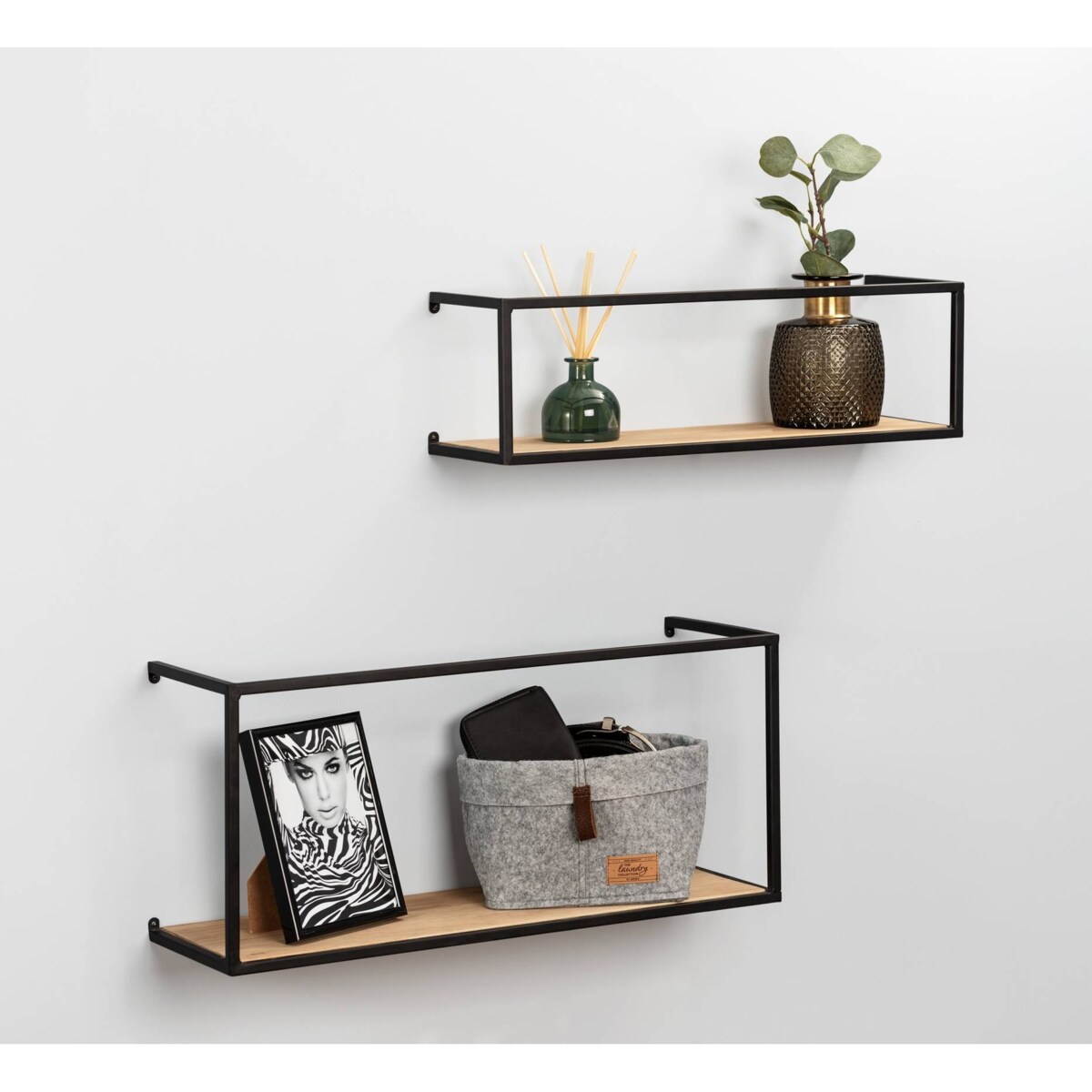 Półki na ścianę do pokoju GEO, 2 sztuki, WENKO