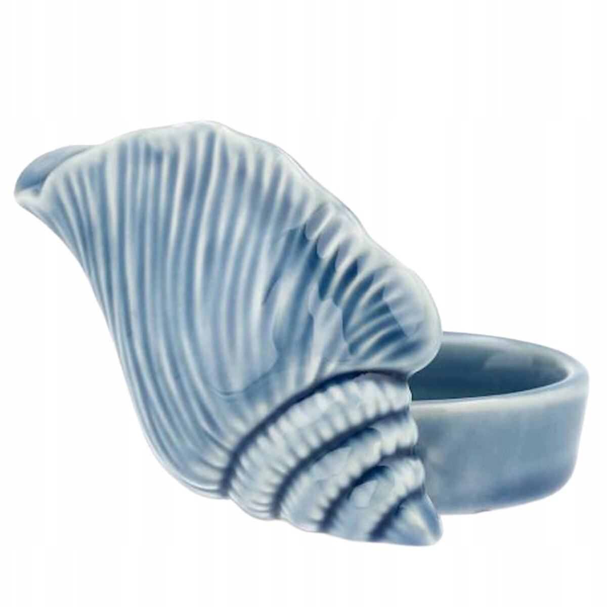 ŚWIECZNIK NA TEALIGHT CERAMICZNY MUSZLA MUSZELKA MARYNISTYKA DO DOMU SALONU