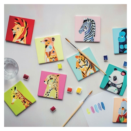 Podkładka pod kubek Pete Cromer lew, wielokolorowa