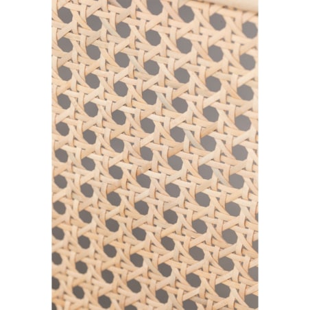 Fotel rattanowy z plecionką wiedeńską i poduchami