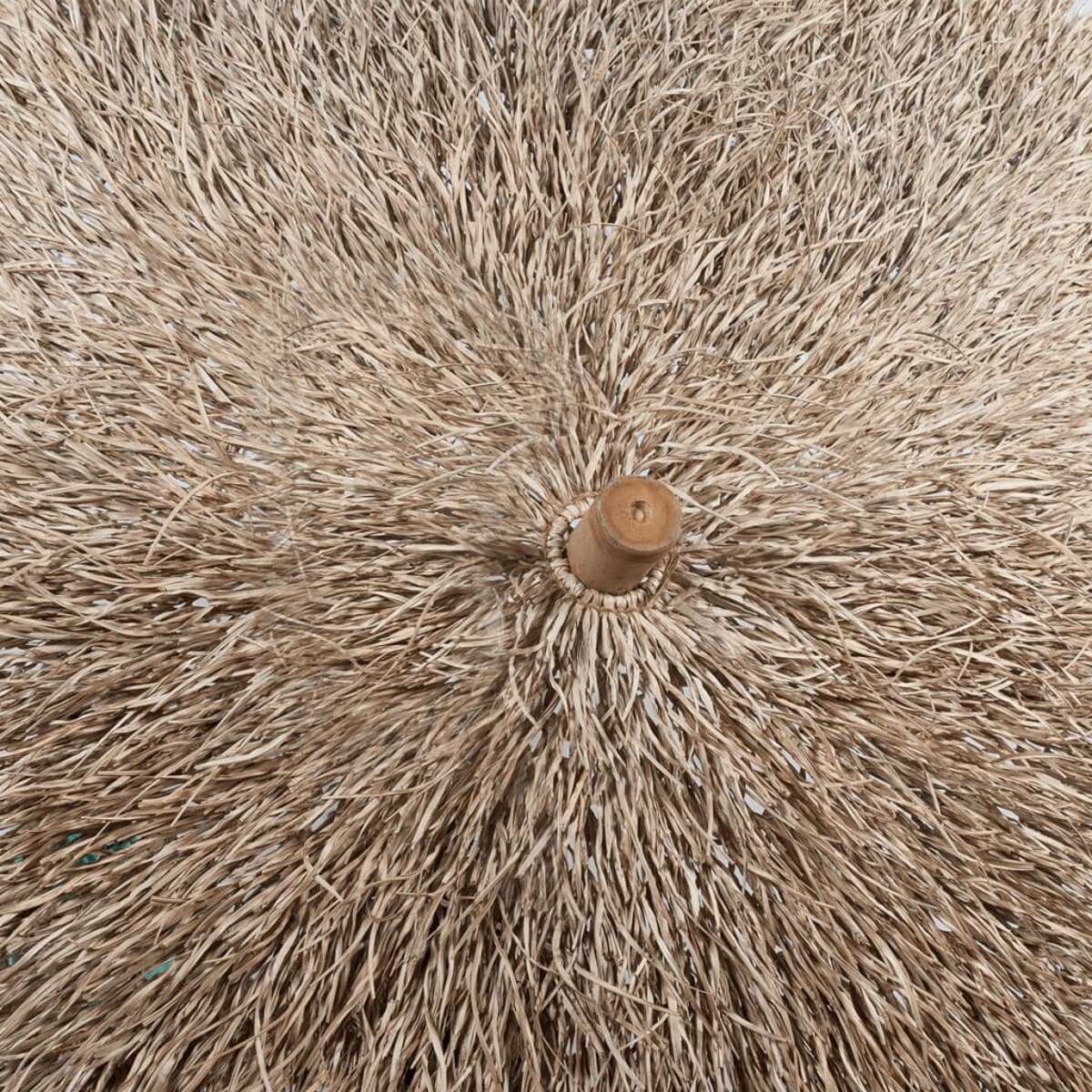 Parasol ogrodowy z bambusa i bananowych liści, 270 cm