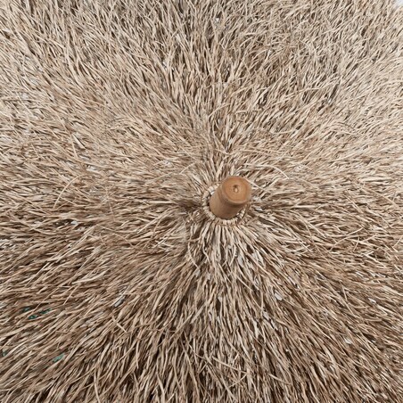 Parasol ogrodowy z bambusa i bananowych liści, 270 cm