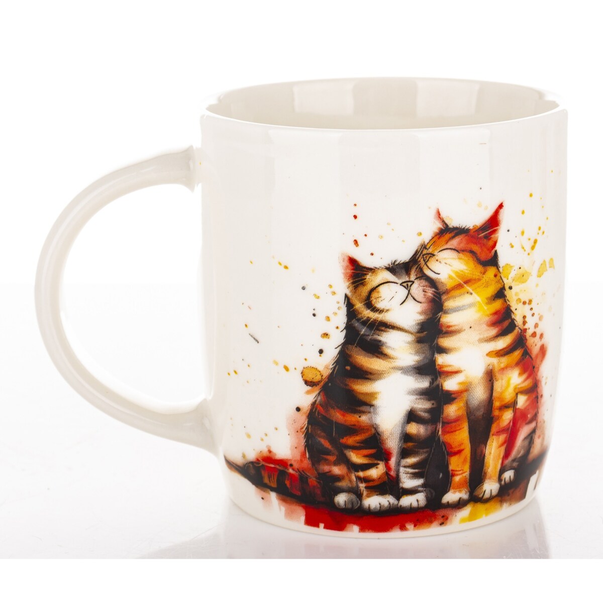 Kubek porcelanowy 350 ml koty 9x12,5x8,5 cm GATTI-2