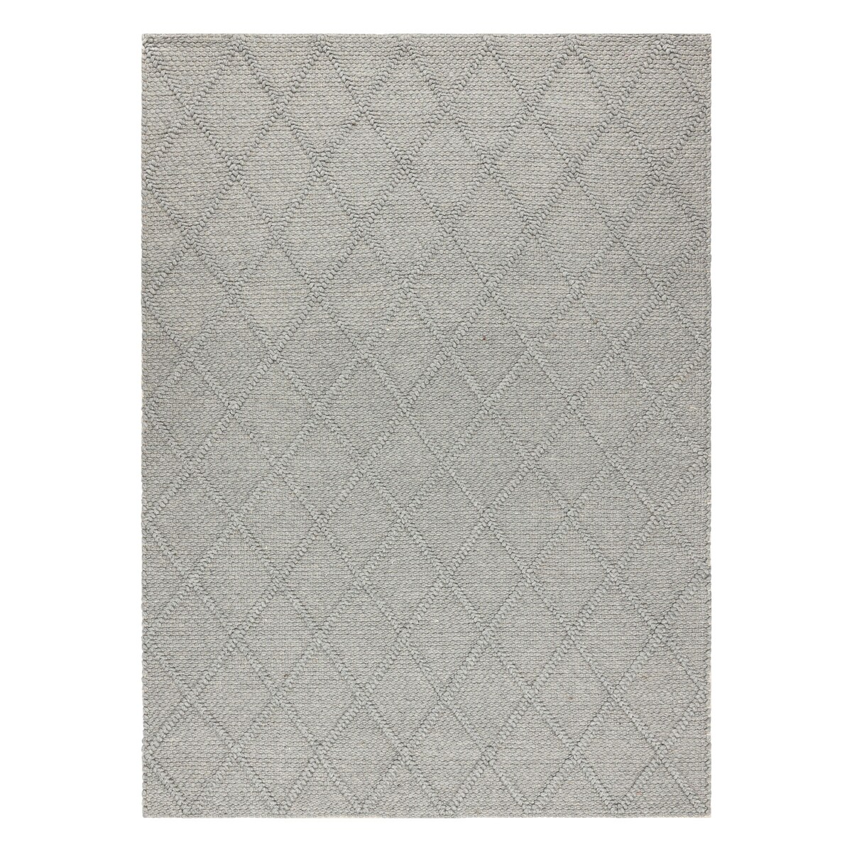 Dywan wełniany TAHAR 99001G szary - RĘCZNIE 200x290 cm